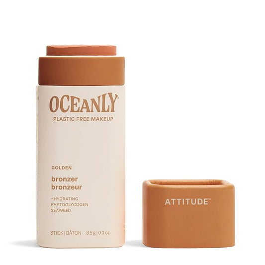 ATTITUDE Oceanly Lightweight Bronzer Stick, Titanium Dioxide-Free, EWG 0.3 Ounces