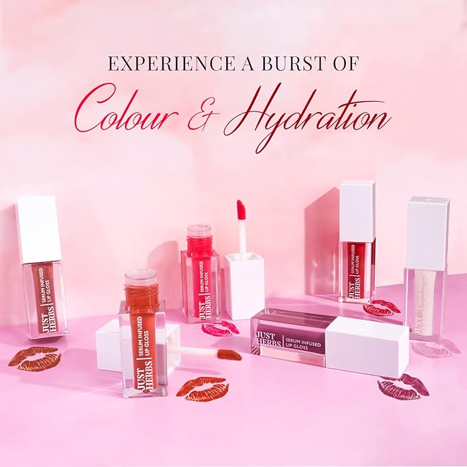 Serum Infused Lip Gloss for Women, Lightweight Non-Sticky High Glossy Moisturizing and Hydrating Lip Gloss 3 ml