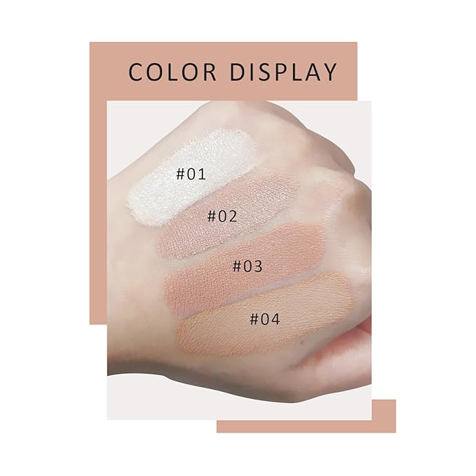 Ownest 2 Pcs Mushroom Head Air Cushion BB Primer-Buff Beige