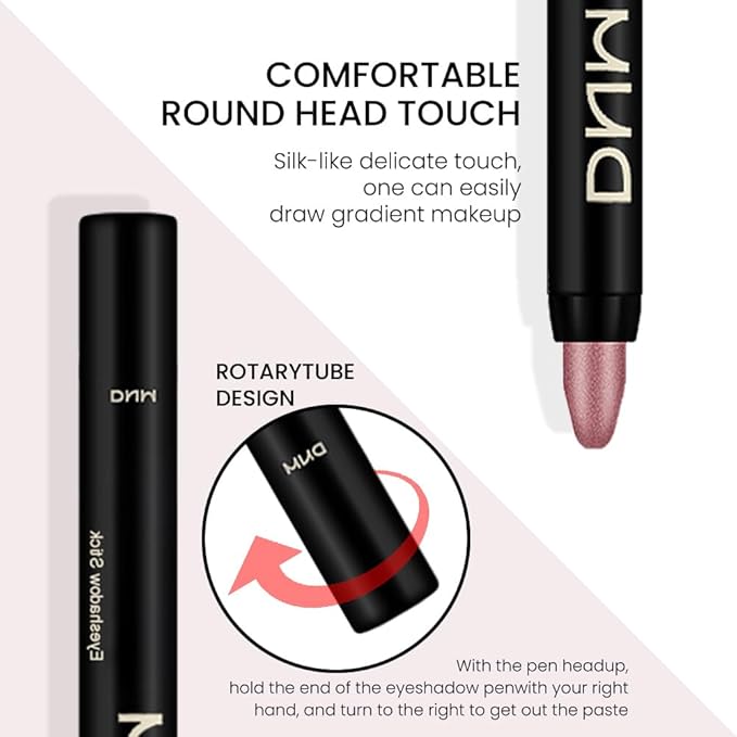 Kaely 8Pcs Cream Eyeshadow Stick Set for Eyes,Sand Orchid Rose Desert Ginger Caramel Midnight Blue Blue,Halloween Makeup,Matte Shimmer Eye Shadow Pencil Pen Crayon Waterproof,sombras para ojos 04