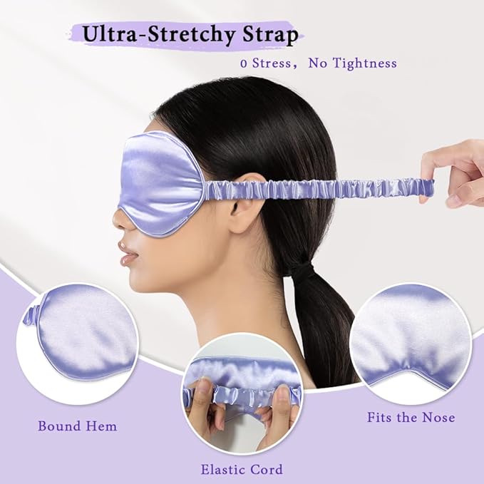 Cooling eye mask and silky