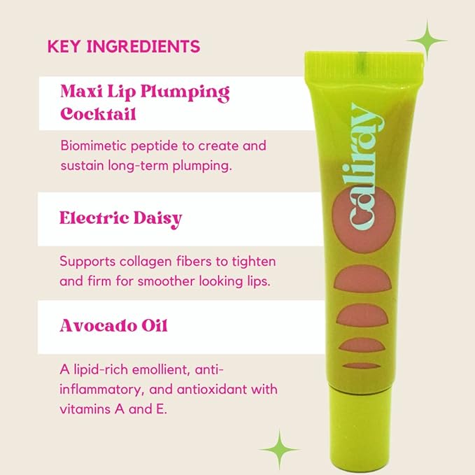 caliray Glazed and Infused No Burn Plumping Lip Glazed