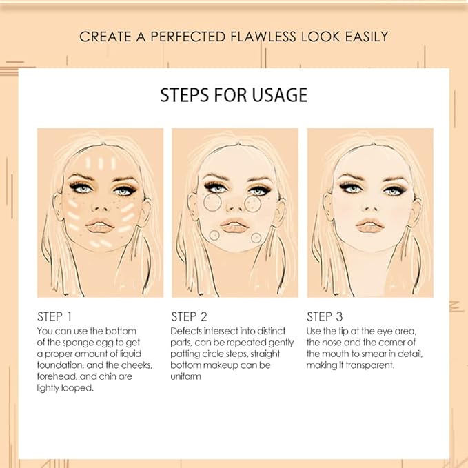 Beauty Glazed Soft Matte Silky Full Coverage Liquid Warm Peach)