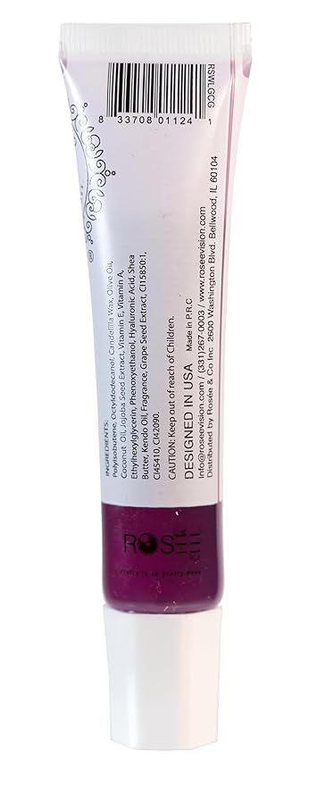 ROSÉE & CO Rosee Lip Gloss Vegan & Cruelty Free Treatment, Professional Make up, Long Lasting Glossy with Shea Butter, Moisturize, Protect & Smooth, High Shine, Non-Sticky (p. Churu Grape, 0.5)
