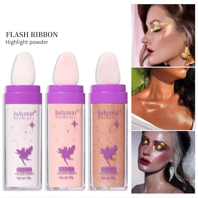 Highlighter Makeup Stick - Patting Powder, Body Glitter