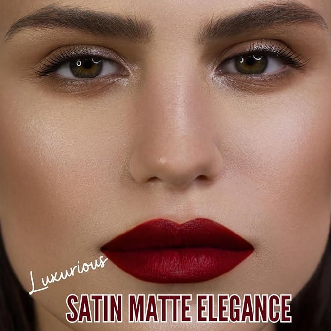 Sexy Red Velvet Mousse Liquid Lipstick | High-Pigmented Non-Sticky Non-Drying | Soqui