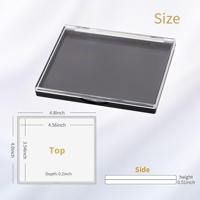 AJLTPA Magnetic Makeup Palette with Clear Top, Empty