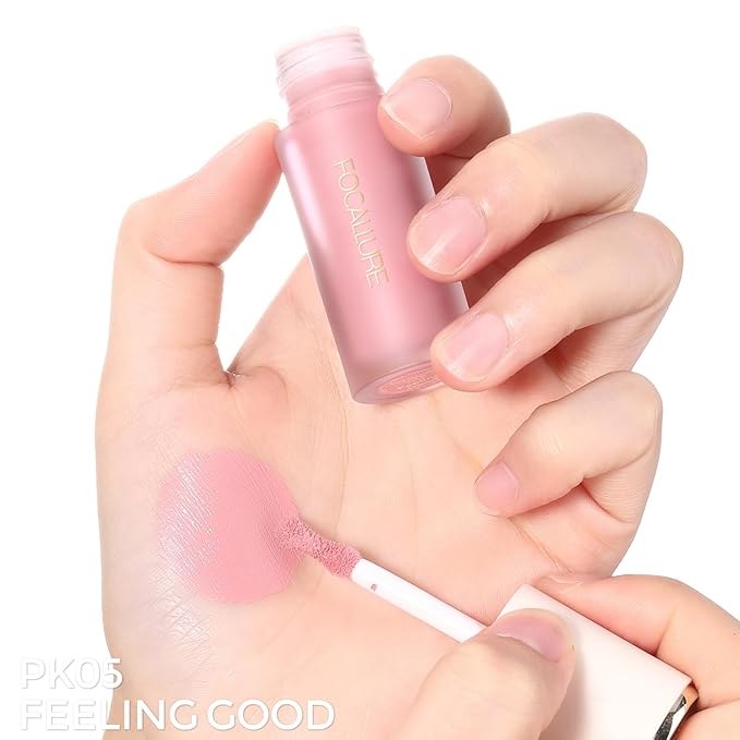 FOCALLURE Silky Cream Liquid Blush,Leaving a Matte Dewy