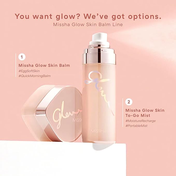 MISSHA Glow Skin Balm 1.69 fl oz/ 50ml 4-in-1 Primer, Moisturizing Cream, Morning Pack, Luminizing Cream for a Flawless Natural Glow Glass Skin
