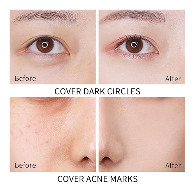 Flawless Glass Skin with Cushion Foundation - Long-lasting, lvory, ) 18g