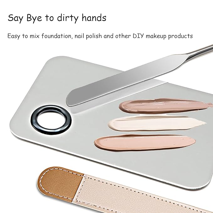 YOCASII Foundation Palette, Foundation Spatula, Makeup Mixing Palette,