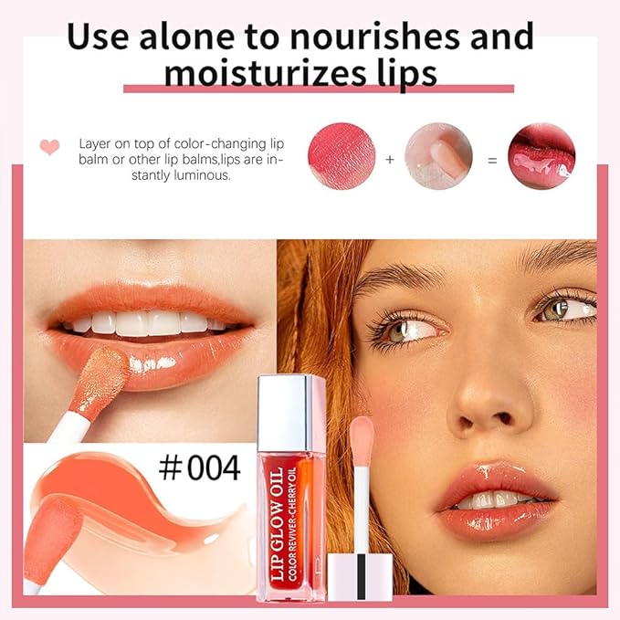 Hydrating Lip Glow Oil, Moisturizing Lip