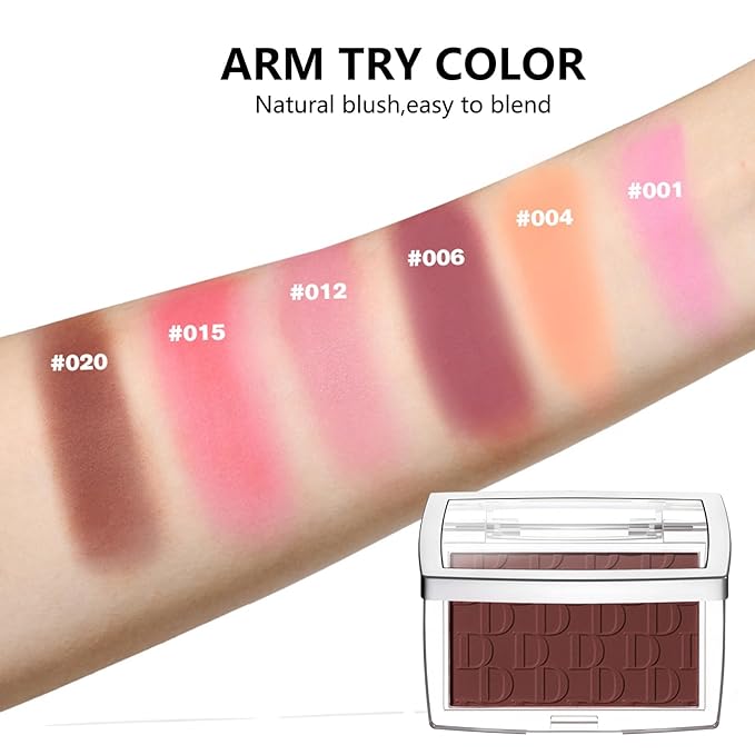 Embossed Blush, Palette Pink Dark Powder Blush Palette