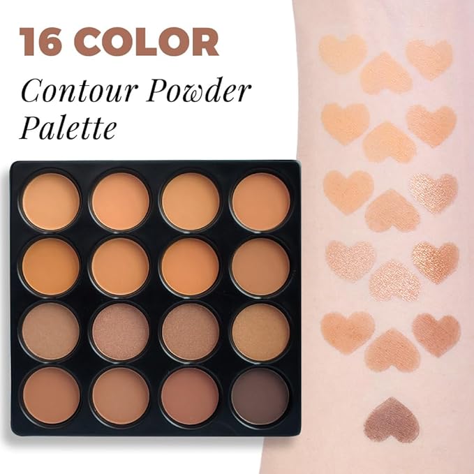 Professional Light Medium Brown Contour Highlight Palette,Multiple Full