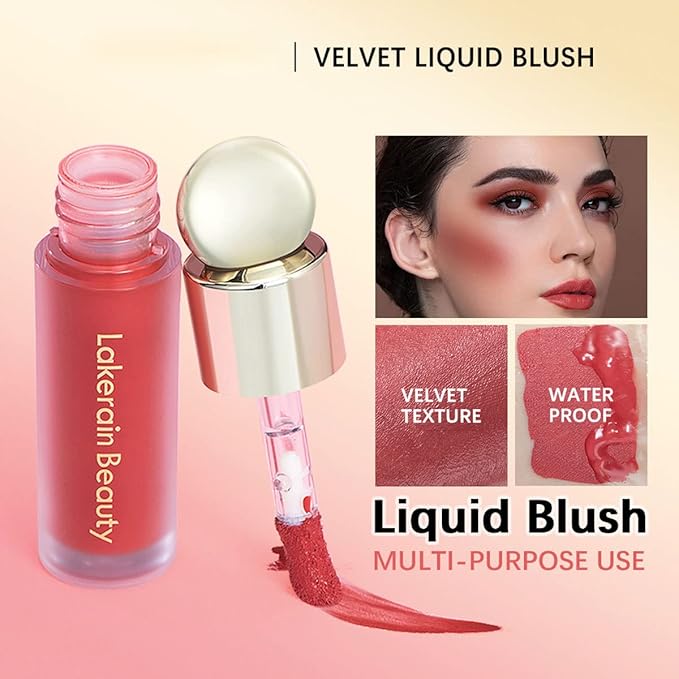 Liquid Blush for Cheeks, Soft Cream Face Blush Cheek Tint