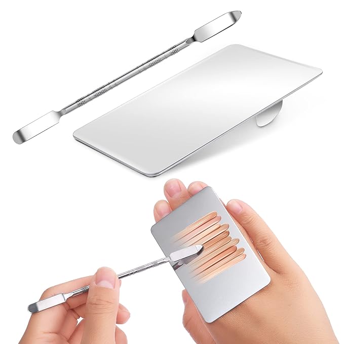 Makeup Mixing Palette Stainless Steel Foundation Palette