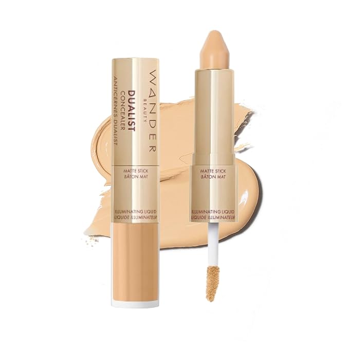 Wander Beauty Dualist Matte and Illuminating Concealer Makeup 0.28 fl oz