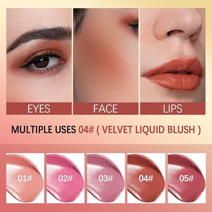 Pink Liquid Blush,Soft Matte Lightweight Cream Blush Stick Makeup.(01# Pink)
