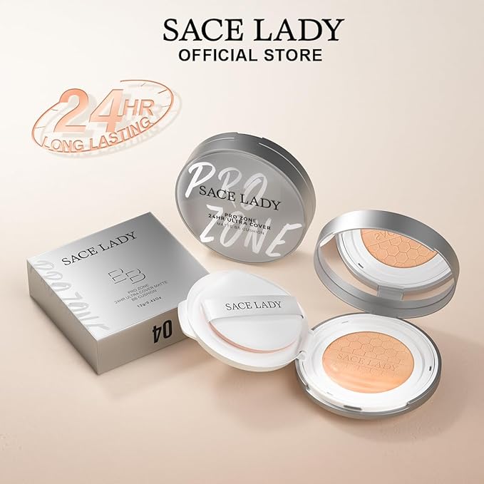 SACE LADY Oil Control BB Cushion Foundation, Full (#01, 0.) 42Oz