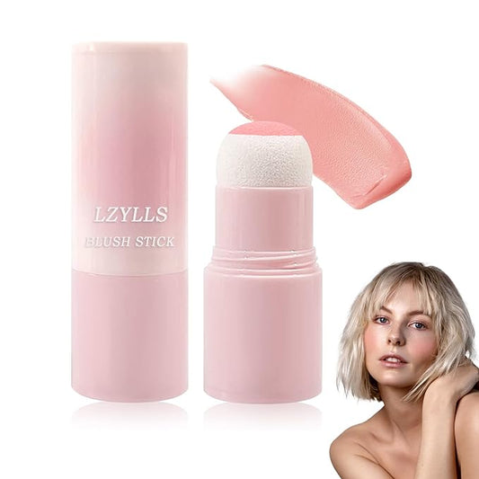 Cream Blush Stick with Brush,Waterproof Multi Cream Blush Skin K3
