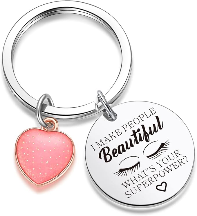 Lashes Keychain Lashes Girl Gift Eyelashes Artist Keychain