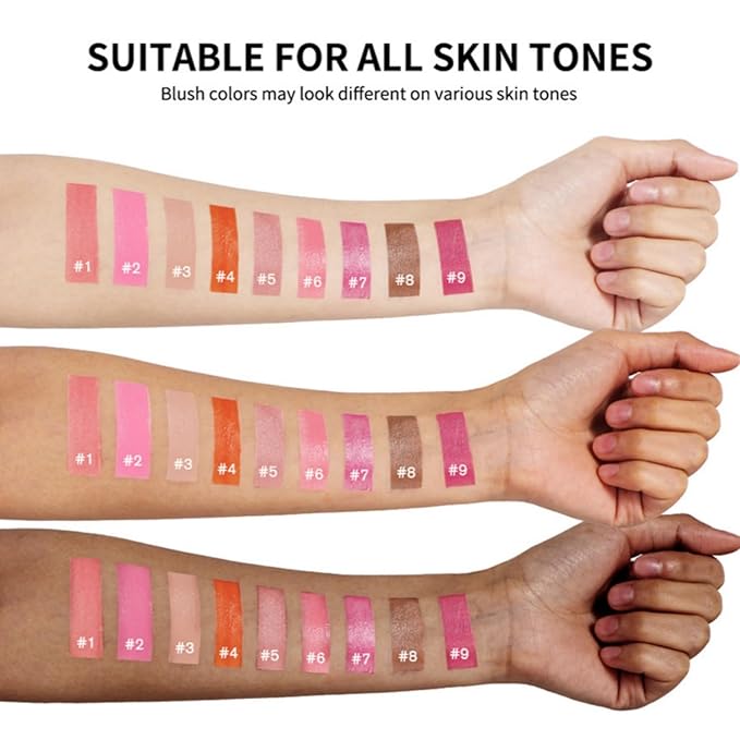 MAEPEOR Matte Liquid Blush 9 Colors Soft Cream (Color 01)