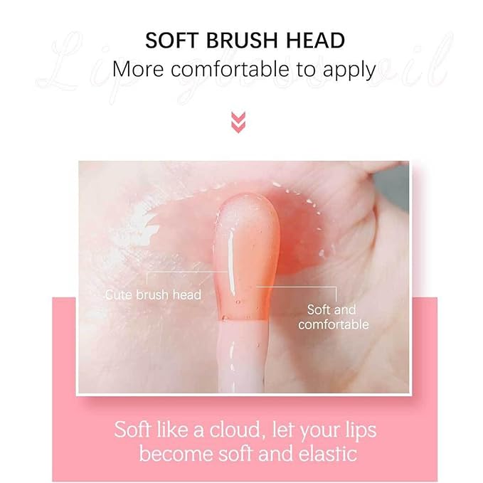 Hydrating Lip Glow Oil Set, Plumping Lip Oil Moisturizing Nourishing Shiny No-Sticky Transparent Tinted Lip Gloss Balm, Natural Lip Plumper Gloss Repairing Lightening (RoseWood)