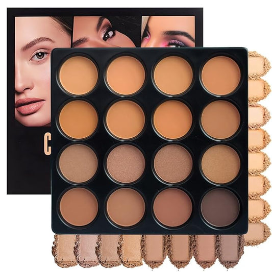 Professional Light Medium Brown Contour Highlight Palette,Multiple Full