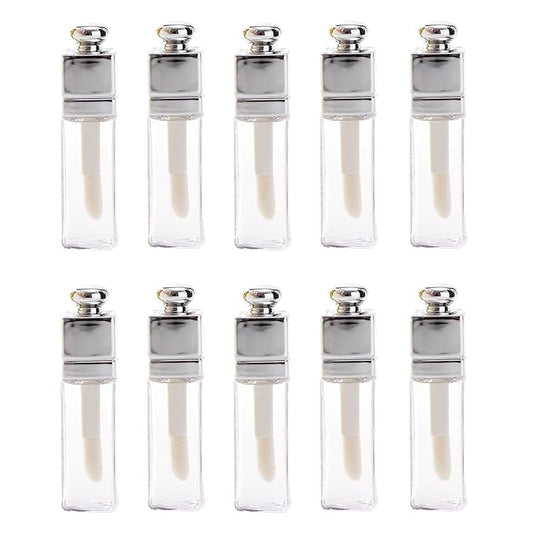 Empty Lip Gloss Tubes Containers Clear Refillable Lip Balm Bottles Transparent Mini Lipstick Containers for DIY Makeup Lip Gloss Makeup