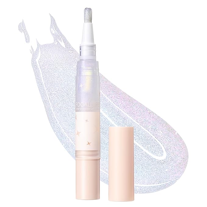 FOCALLURE Glitter Lip Gloss,High Shine Shimmer Lipstick,Long Lasting Plumping Lipgloss,Hydrating,Moisturizing,Non-Sticky and Lightweight Formula for Lip Color,Flechazo