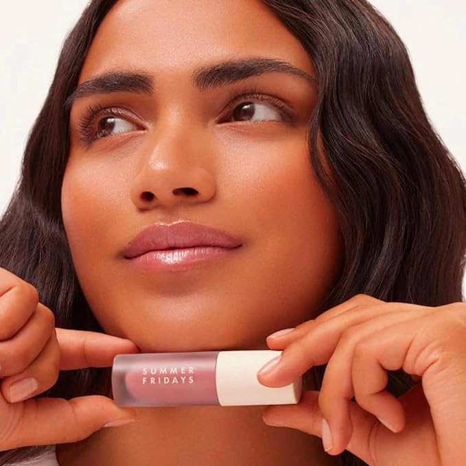 Summer Fridays Dream Lip Oil - Tinted Lip Oil with Moisturizing Sheer Coverage, High-Shine and Deep Hydration - Non-Sticky Formula for Long-Lasting Softness - Soft Mauve (0.15 Oz)