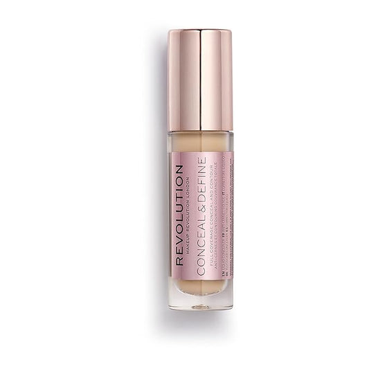 Makeup Revolution Conceal and Define Concealer, Full Coverage 0.7 Fl Oz