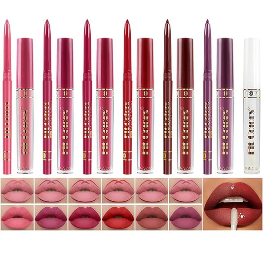 6 Colors Liquid Lipstick + Lip