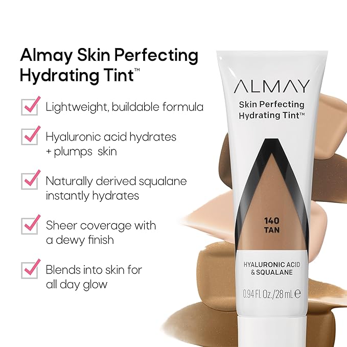 Almay Hydrating Liquid Foundation Tint, Lightweight with Light fl oz.