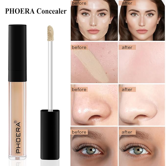 PHOERA Foundation,Full Coverage Foundation,PHOERA Primer,PHOERA Powder,PHOERA Concealer PHOERA 105 Sand）