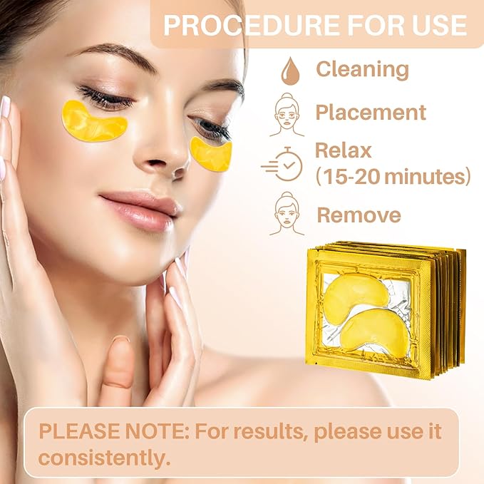 Gold under eye patches -