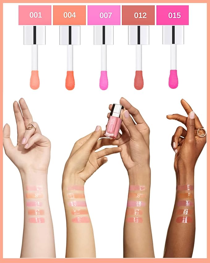 Hydrating Plumping Lip Glow Oil,Tinted Lip Gift