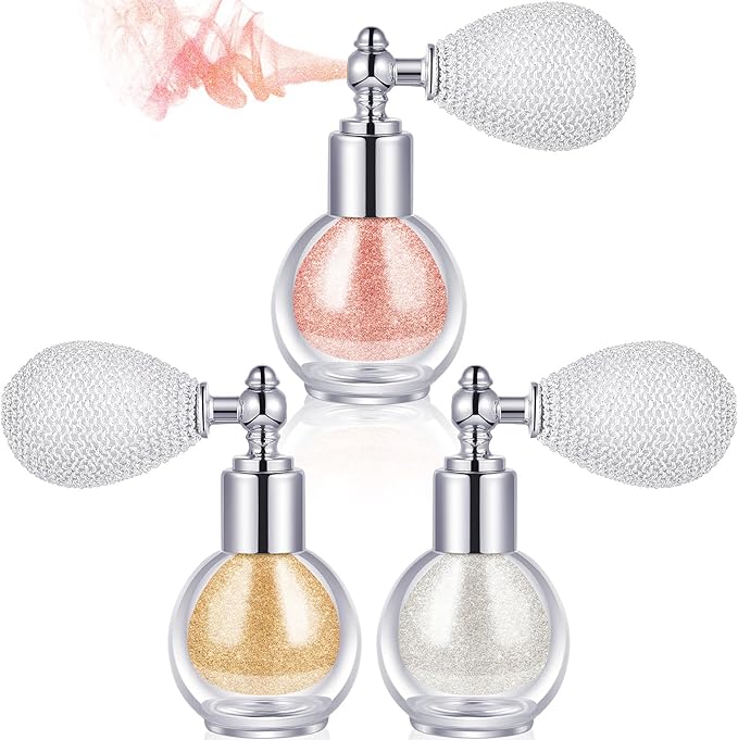 3 Pcs Glitter Spray for Hair and Body,
