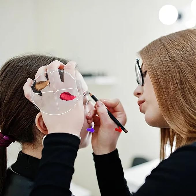 yueton 2PCS Acrylic Makeup Mixing Tray Makeup Palette