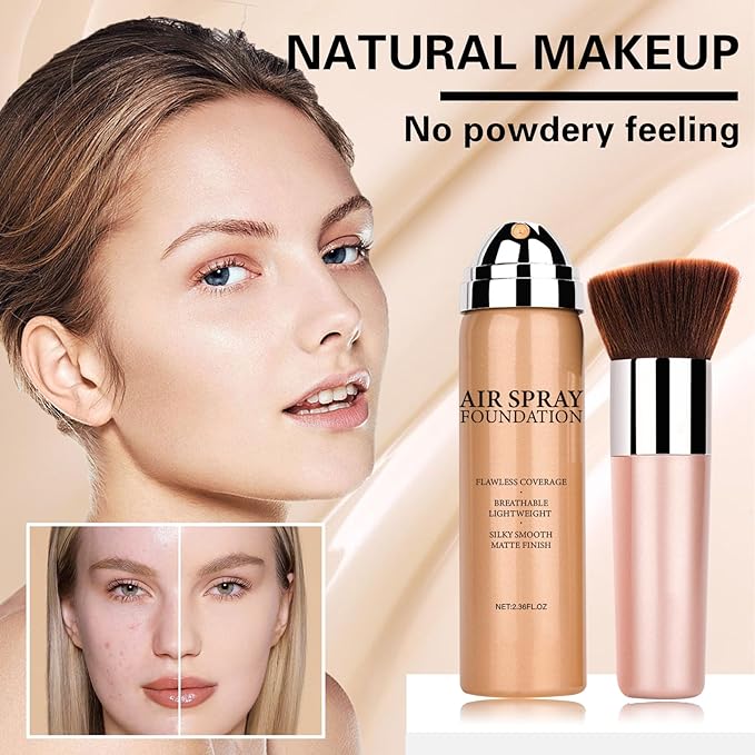 Airbrush Foundation Makeup Spray for Mature Skin Silk