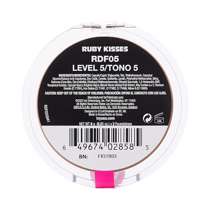Ruby Kisses 3D Face Creator Cream Foundation & (Level 5)