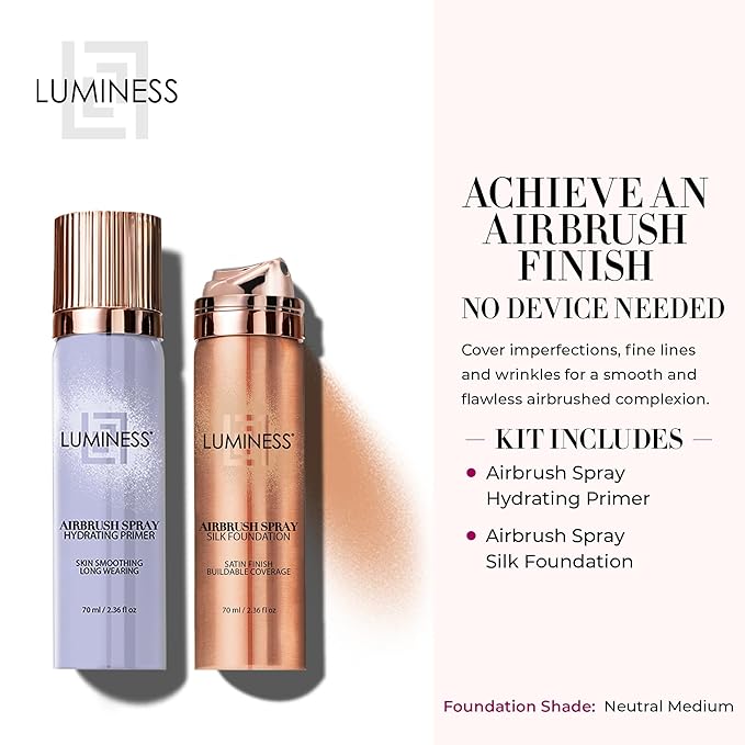 LUMINESS Silk Spray Airbrush Foundation Makeup & Hydrating Satin Finish