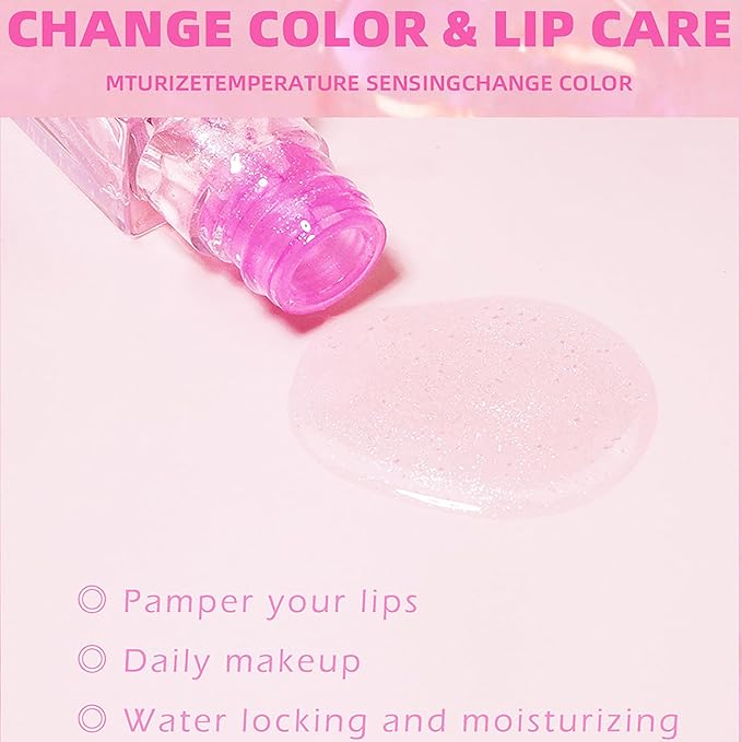 Magic Color Changing Moisturizing Lip Glow Oil, Big Brush Plumping Lip Oil, Plumping Glimmer Glow Lipstick, Fresh Texture Lip Oil, Hydrating Lip Glow Oil, Non-Sticky Long Lasting Lip Oil Gloss