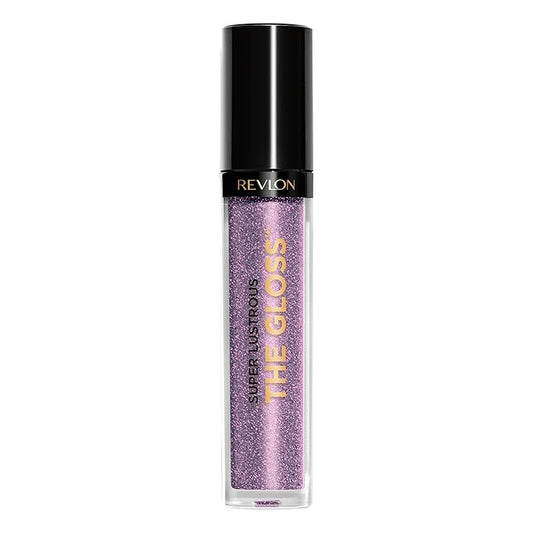 Revlon Super Lustrous Lip Gloss, Non-Sticky, Hydrating, High Shine Finish, 302 Glazing Lilac, 0.13 oz