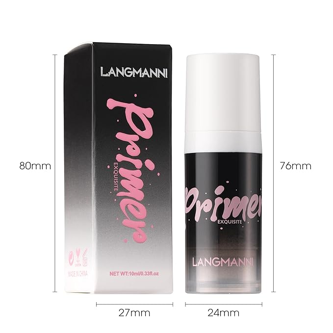 LANGMANNI Matte Grip Face Primer, Transparent Skin Perfecting Face