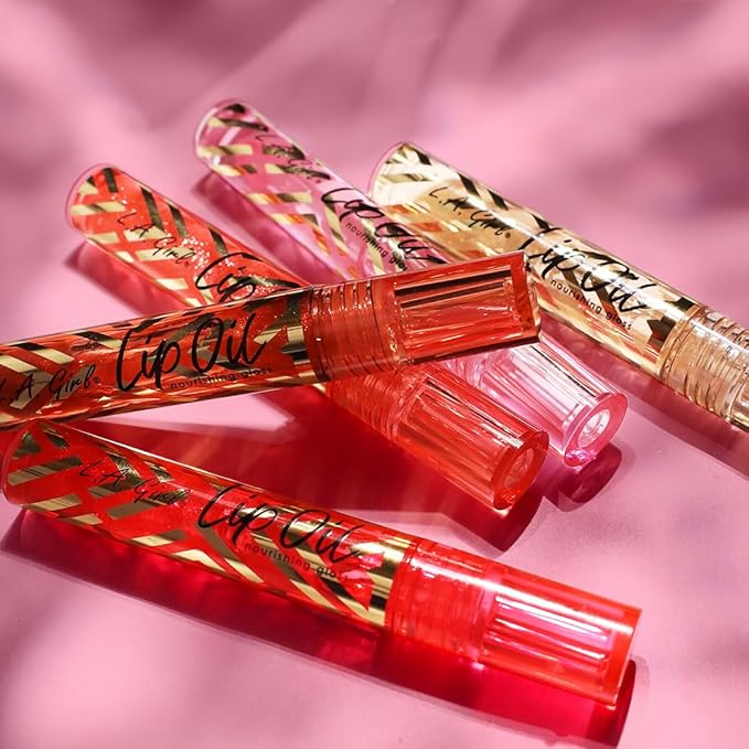 L.A. Girl Lip Oil Nourishing Gloss, Shimmer Cherry GLC725