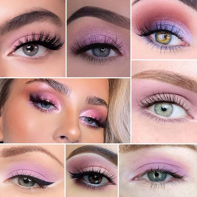 20Colors Light Purple Pink Nude Basics Matte Eyeshadow Palette,Eye Shadow Travel Makeup Palette all in one Long Lasting Waterproof Ultra-Blendable,Great for Travel Gift Kit