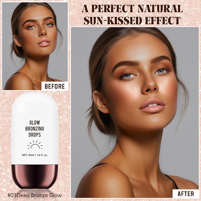 Instant Bronzing Drops, Face and Body Bronzer, Cream - 03