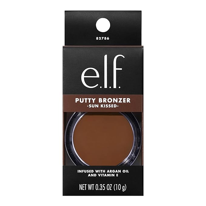 e.l.f. Putty Bronzer, Creamy & Highly Pigmented Formula, Sun Kissed, 0.35 Oz