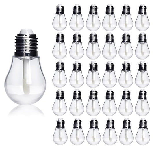 COSIDEA 30PCS Empty lamp bulb lip gloss tube 6ml lipgloss tubes container 0.2oz lip tint containers
